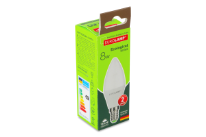 Лампа світлодіодна 8W E14 3000К Ecological Eurolamp 1шт