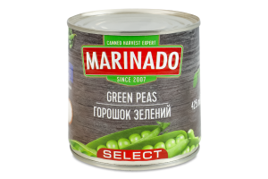 Горошек зеленый стерилизованные Select Marinado ж/б 420г