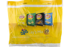 Frito Lay 2 Go Lay's Mix Variety Pack - 20 PK