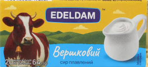 Сыр плавленый 20% Сливочный Edeldam м/у 64г