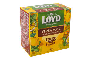 Чай трав'яний мята, лем. лим.Loyd 20г