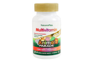 Добавка диетическая таблетки жевательные в форме животных Multivitamin Animal parade NaturesPlus 60шт