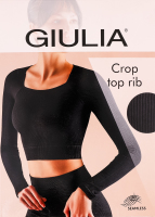 Футболка жіноча Giulia Crop top Rib black