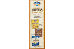 Blue Diamond Almonds Almond Nut-Thins Nut & Rice Cracker Snacks Cheddar Cheese