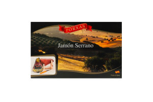 Хамон-міні Serrano с/в 9-11місяців 1кг подарункова упаковка Porxas