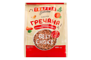 Крупа гречана ядриця швидкорозварювана Bellissimo Трапеза м/у 800г
