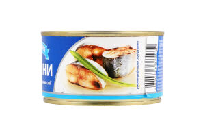 Сардини натуральні з додаванням олії Аквамарин з/б 230г