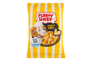 Попкорн солоний з ароматом сиру Funny Sheep м/у 90г