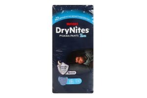 Трусики-подгузники для мальчиков от 13лет ночные 48-60кг Teen DryNites Huggies 9шт