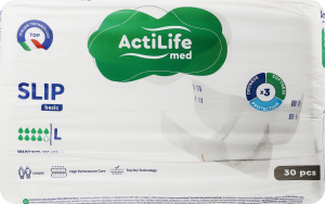 Підгузки д/дорослих Slip Basic L 30шт ActiLife med