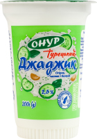 Напиток кисломолочный 2.5% Джаджик Турецкий Onur ст 200г