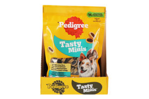 Корм сухий додатковий для дорослих собак з яловичиною та сиром Tasty minis Pedigree д/п 140г