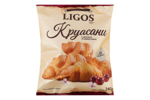 Круасан з начинкою зі смаком вишні , ТМ "LIGOS" 240г