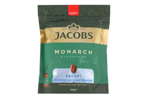 Кава розчинна сублімована декофеїнована Monarch Jacobs д/п 60г