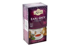 Чай черный Earl Grey Sir Roger к/у 20х1.5г