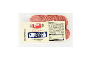 Колбаса нарезка Салями Коньячная Дніпровський м'ясокомбінат п/к 1с кг