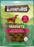 Корм додатковий для дорослих собак шматочки зі смаком дикого кабана Nuggets Adventuros д/п 90г