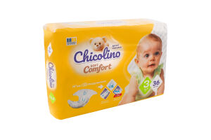 Підгузки Super Comfort 3 4-9кг 36шт Chicolino