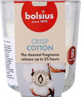 Свічка в склі Бавовна Bolsius 8*7,3см