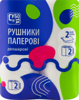 Рушник папер. Субота 2 шт. 2-х шар. Білий