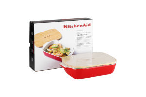 Форма для випічки KitchenAid з кришкою черв 0,9л