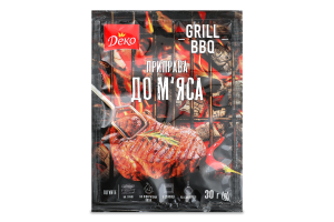 Приправа Grill BBQ До м'яса 30г Деко