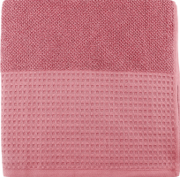 Рушник теракотовий махровий з вафельним бордюром 70*140см 450г/м2 ГМ Текстайл