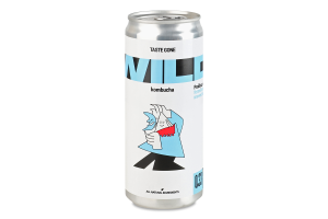 Напій газований ферментований непастеризований Ройбуш кава Комбуча Wild Kombucha з/б 330мл