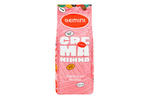 Кава натуральна смажена в зернах Crema Espresso Blend Gemini м/у 1кг