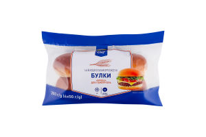 Булки для гамбургера швидкозаморожені Бріош METRO Chef м/у 6х50г