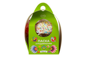 Кекс Паска з родзинками 300г коробка Agrola
