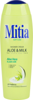 Крем д/душу Алое енд Мілк 400мл Мітія