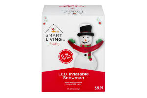 Smart Living Holiday LED Inflatable Snowman