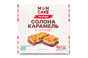 Пирожное Соленая карамель с орехом Mon Cake к/у 150г