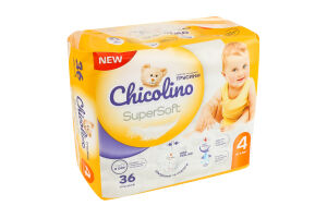 Трусики-підгузники для дітей 7-14кг 4 Super Soft Chicolino 36шт