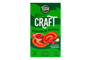 Гренки пшенично-ржаные волнистые Пикантная аджика Double wave Craft Flint к/у 70г