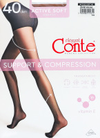 Колготки жіночі Conte elegant Active soft 40den 3 bronz