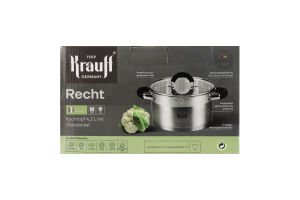 Каструля 4,2л нержавіюча сталь з кришкою 22см 26-242-049 Крауфф