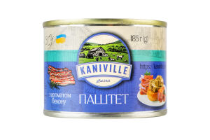 Паштет м'ясний з ароматом бекону Kaniville з/б 185г
