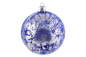 Прикраса ялинк Куля Ретро Оксамит пласт 80мм 1756