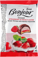 Десерт вкус клубники со сливками Bonjour м/у 29г