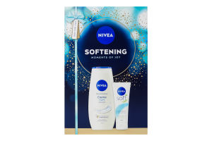 Набор косметический Гель-уход для душа Creme soft 250мл + Крем для лица, рук и тела Soft 75мл Softening Nivea 2шт
