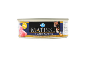 Корм консервированный для взрослых котов Lamb Mousse Matisse Farmina ж/б 85г