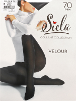 Колготи жіночі Велюр неро 70ден р.5 Сіела