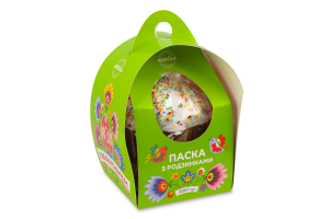 Кекс Паска з родзинками 300г коробка Agrola