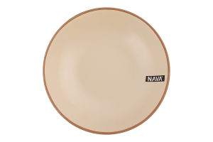 Тарелка суповая бежевая керамика d20см №10-141-082 Афіна Nava 1шт