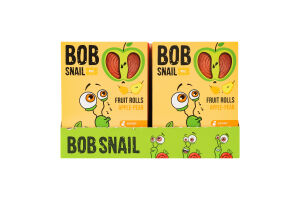 Конфеты фруктовые натуральные Яблоко-груша Roll Bob Snail к/у 60г