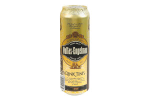 Пиво 0.568л 5.2% світле фільтроване пастеризоване Rinktinis Premium Lager Volfas Engelman з/б