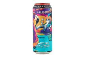 Пиво Lazy me світле нефільтроване 7% 0,5л ж/б Forever
