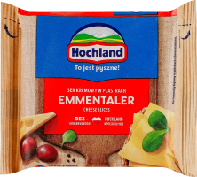 Сир плавлений 40% скибочки з Емменталером Hochland м/у 130г